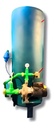[79.12.PH062P1.5] HIDRONEUMATICO 62 GALONES C/BOMBA PEARL 1,5 HP. 