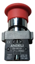 [60.19.XB2-BS542] INTERRUPTOR TIPO HONGO CON RETENCION 40MM 1 NC 10A-400V ANDELI
