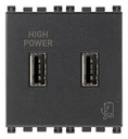 [60.16.19295] ALIMENTADOR USB 2M 5V 2.1A GRIS ARKE VIMAR
