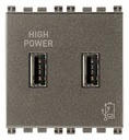 [60.16.19295.M] ALIMENTADOR USB 2M 5V 2.1A METAL ARKE VIMAR
