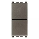 [60.16.19062.M] PULSADOR DOBLE 10A METAL ARKE VIMAR