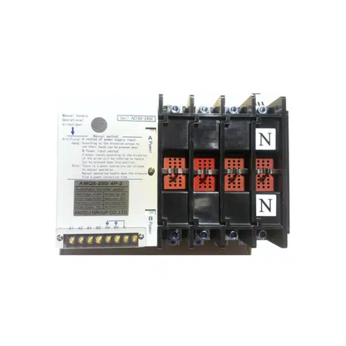 [60.19.AMQ5-400A] TRANSFER 4 POLOS 400AMP TWO-STEPS ANDELI