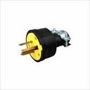 [KOB-055] ENCHUFE AEREO MACHO 2 X 15 AMP+TIERRA 125V TANIA