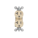 [KOB-103 ] TOMACORRIENTE DOBLE C/TIERRA 2X20AMP BEIGE TANIA