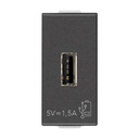 [60.16.09292.CM] ALIMENTADOR USB 1M 5V 1.5A CARBON MATE NEVE VIMAR 