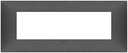 [60.16.09677.14] PLACA 7M TECNO CARBON MATT NEVE VIMAR  