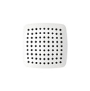 [60.07.DPG2067] DUCHA PLANA ESQUINA REDONDA 25X25CM CR DPG2067 KUBO