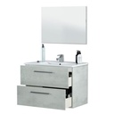 [06.08.6210-BL] MUEBLE ARUBA BLANCO C/LAVAMANOS+ESPEJO+GRIFERIA+DESAGUE 6210-BL ECOBAÑOS 