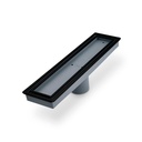 [79.QM.88.300.12BK] REJILLA LINEAL LAGOS 12"X3" (INSERTO DE BALDOSA) BLACK QM