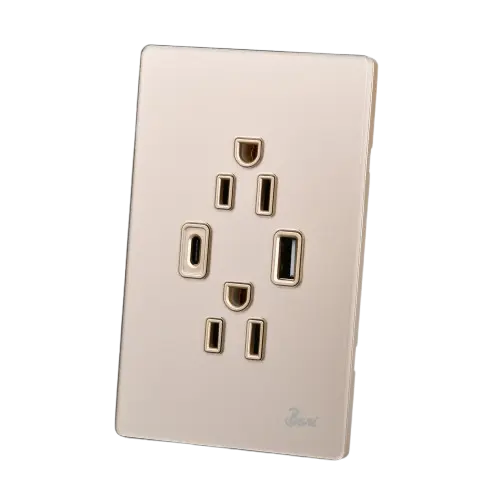 [60.15.INT.12.11] TOMA DOBLE USB SERIE D´ORO BARI