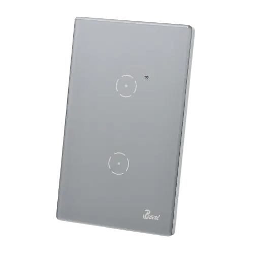 [60.15.INT.13.14] INTERRUPTOR SMART DOBLE SERIE GRIGIO BARI