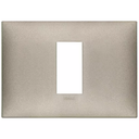 [60.16.09671.23] PLACA 1M CENTRAL TITANIO MATE NEVE VIMAR 