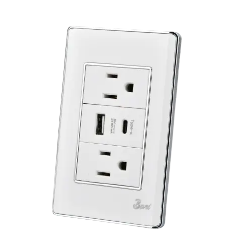 [60.15.INT.08.11] TOMA CORRIENTE DOBLE USB SERIE LUSSO BARI   