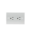 [60.16.06064.G] TOMACORRIENTE DOBLE, ANTRACITA 2P/15AMP/ 120V,BLOCK VIMAR