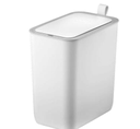 [79.24.PAP-750] PAPELERA RECTANGULAR 8LTS PLASTICA C/SENSOR. EKO (BLANCA)