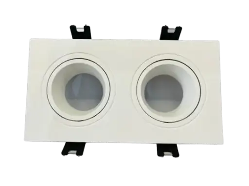[60.11.AOE21WH] ACCESORIO DOBLE PARA EMPOTRAR DICRÓICO WH, ILUMINAK