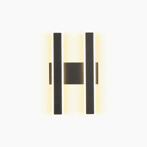 [60.11.HY2413BK] APLIQUE DE PARED 15W MODERN H NEGRO (NEGRO), ILUMINAK