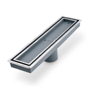 [79.QM.88.300.12GR] REJILLA LINEAL LAGOS 12"X3" (INSERTO DE BALDOSA) GUN GREY QM