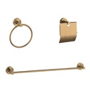 [QM.14.100.1504BR] SET DE ACCESORIOS DE BAÑO DE 3 PIEZAS, BRONZE QM