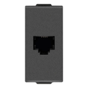 [60.16.09320.CM] TOMA PARA TELEFONO, CARBON MATT RJ11, 6/4, VIMAR