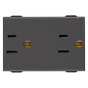 [60.16.09243.CM] DOBLE TOMA SICURY2P+T 15A USA +SASO CARBON NEVE UP VIMAR