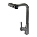 [79.19.PRI-066GG] MONOMANDO MEZCLADOR P/FREGADERO ZINC PICO FLEX. D/FUNCION GRIS P.