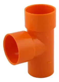 [79.22.928497NA] TEE AN 75MM DIN C-E NARANJA PAVCO