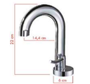 [79.19.PRI-036] MONOMANDO MEZCLADOR PARA LAVAMANOS MOD. EBORA METALES ALEADOS