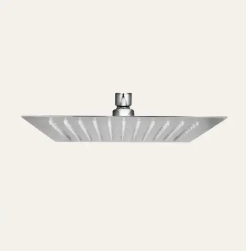[79.16.MET-336] REGADERA ULTRADELGADA CUADRADA DELUXE 10", METALES ALEADOS