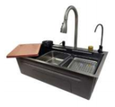 [79.16.MET-919] FREGADERO MULTIFUNCIONAL PARA SOBREPONER, A/INOX, UNA TINA 75X46X21.5 CM, C/ACCESORIOS, METALES ALEADOS