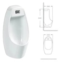 [06.07.URI-11] URINARIO DE PARED CON SENSOR 350x295x680 mm, URI-11, UNIQUE