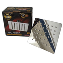 [79.16.MET-333] REGADERA ULTRA DELGADA CUADRADA CROMADA DE LUXE 4" MET-333 METALES ALEADOS