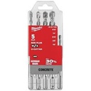 [31.01.48-20-7490] JUEGO DE 5 MECHAS PARA CONCRETO SDS-PLUS M/2 MILWAUKEE