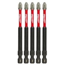 [31.01.48-32-4564] EMPAQUE DE 5 PUNTAS PARA DESTORNILLADOR DE IMPACTO PH N°2 3-1/2" SHOCKWAVE MILWAUKEE