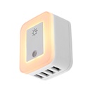 [91.02.FWT4012USB] CARGADOR DE PARED 110/120V 4USB 4.8 NIGHTLIGHT FWT4012USB FORZA