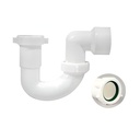 [79.M42112] SIFON PLASTICO 1.1/2" C/CODO ADAPTADOR FREGADERO MHILER