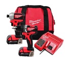 [31.01.3693-22CX] COMBO TALADRO PERCUTOR, LLAVE DE IMPACTO M18 Y SOPLADORA M18 FUEL, MILWAUKEE