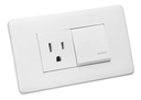 [60.12.GM86D-4] INTERRUPTOR + TOMA 2P+T, BLANCO, GENEMAX