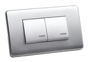 [60.12.GM86D-2SD] INTERRUPTOR DOBLE, ALUMINIO, GENEMAX