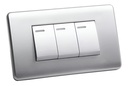 [60.12.GM86D-3SD] INTERRUPTOR TRIPLE, ALUMINIO, GENEMAX