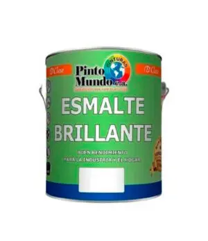[04.04.070] PINTURA AMARILLO, ESMALTE, 1/4 GALON, PINTOMUNDO