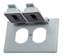 [60.12.GM17] PLACA INTERPERIE (TAPA) 2 MODULOS 270, GRIS, GENEMAX