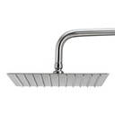 [80.BDHLFL10] REGADERA CUADRADA ULTRADELGADA 10", SATINADA, C/TUBO, BD-HLFL10, OMEGA