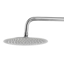 [80.BDRFL10] REGADERA REDONDA ULTRADELGADA 10", SATINADA, C/TUBO, BD-RFL10, OMEGA
