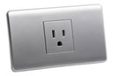 [60.12.GM86D-15S] TOMA SENCILLA 2P+T, ALUMINIO, GENEMAX