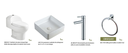 [79.24.KIT-124] SALA DE BAÑO COMPLETA C/LAVAMANOS LAV-16, SANITARIO SAN-02 + GIFERIA,  KIT-124 UNIQUE  