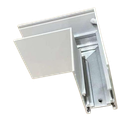 [60.11.LSA2] ÁNGULO VERTICAL SUPERFICIAL BLANCO PARA LÁMPARA MAGNÉTICA, ILUMINAK