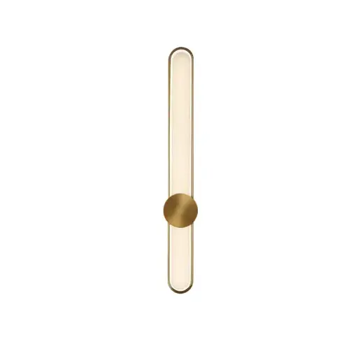 [60.11.HY6020H] APLIQUE DE PARED LONG HALO 20W 3500K DORADO ILUMINAK 